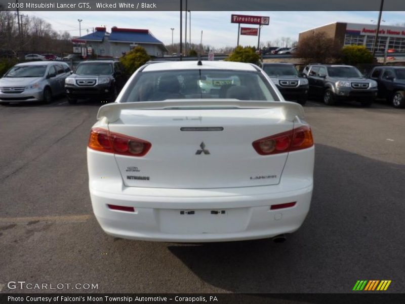 Wicked White / Black 2008 Mitsubishi Lancer GTS