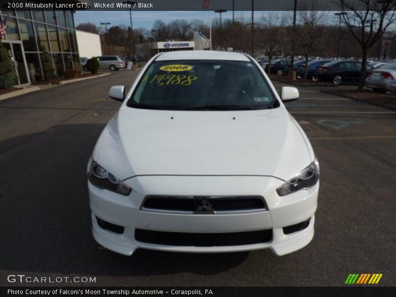 Wicked White / Black 2008 Mitsubishi Lancer GTS