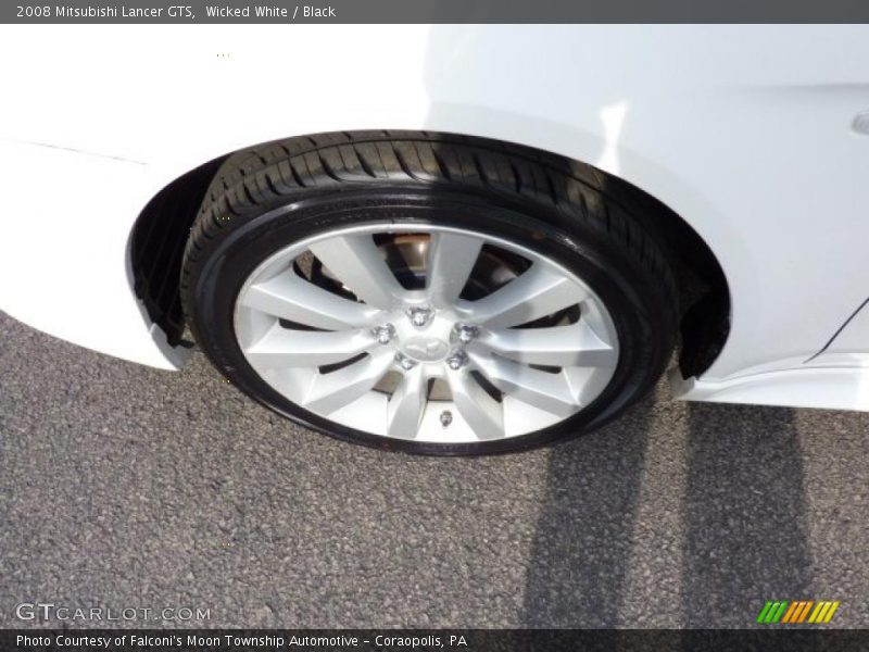 Wicked White / Black 2008 Mitsubishi Lancer GTS