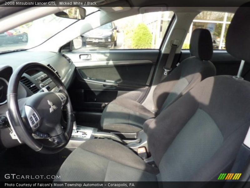 Wicked White / Black 2008 Mitsubishi Lancer GTS