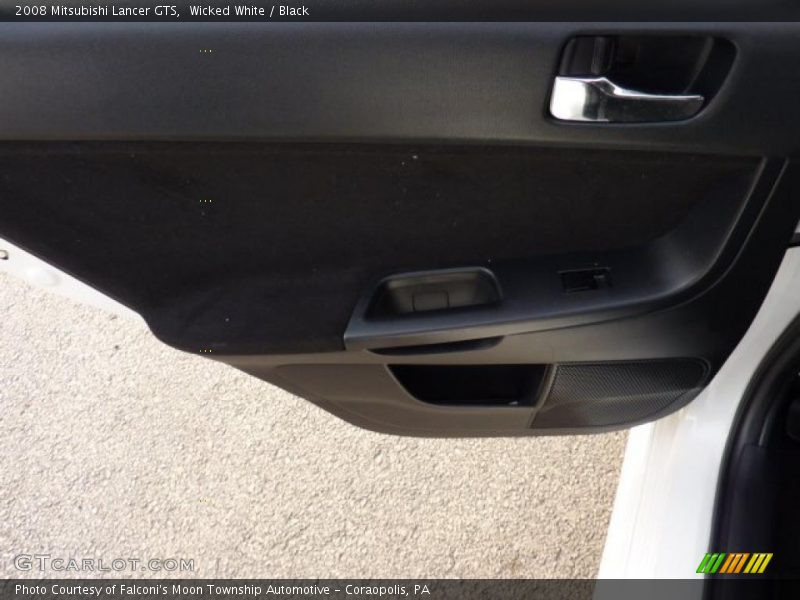 Wicked White / Black 2008 Mitsubishi Lancer GTS