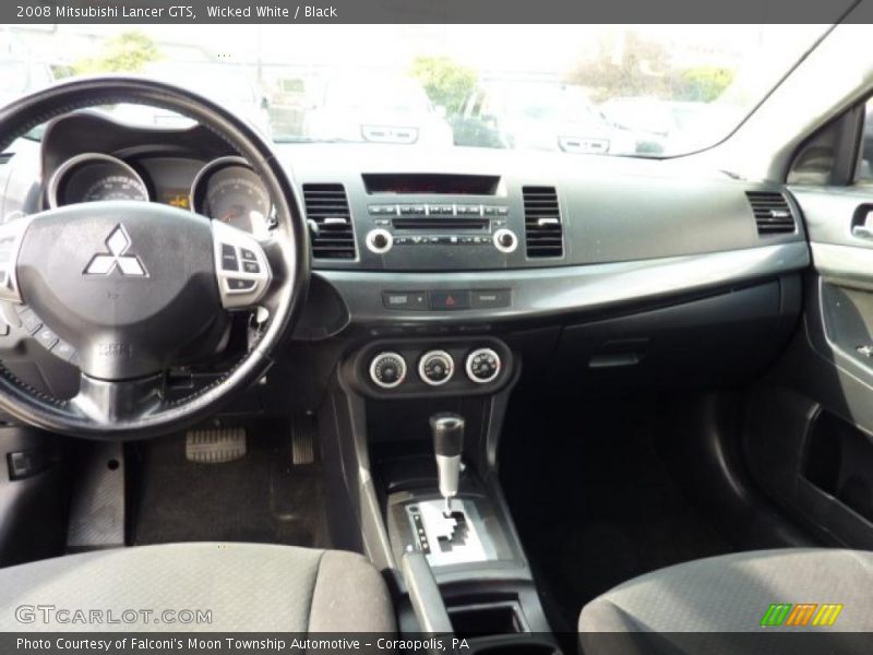 Wicked White / Black 2008 Mitsubishi Lancer GTS