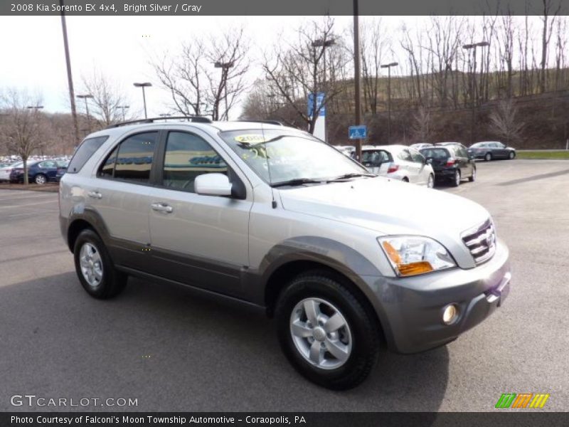 Bright Silver / Gray 2008 Kia Sorento EX 4x4