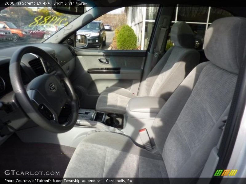 Bright Silver / Gray 2008 Kia Sorento EX 4x4