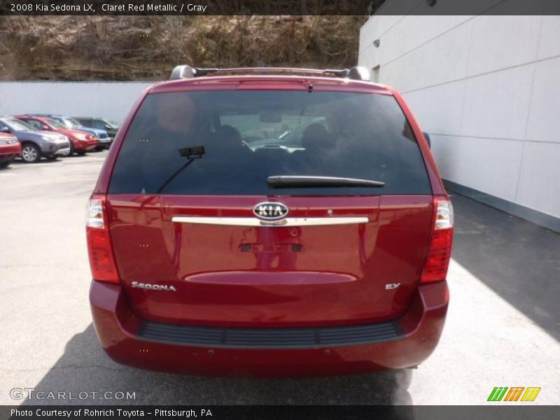 Claret Red Metallic / Gray 2008 Kia Sedona LX