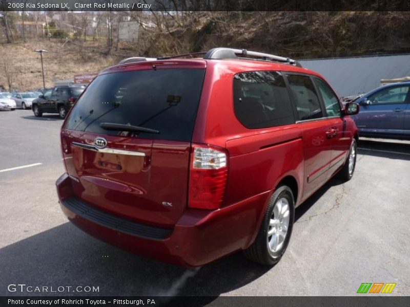 Claret Red Metallic / Gray 2008 Kia Sedona LX
