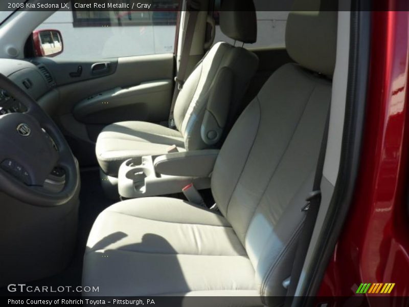 Claret Red Metallic / Gray 2008 Kia Sedona LX