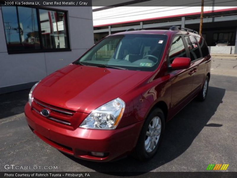 Claret Red Metallic / Gray 2008 Kia Sedona LX