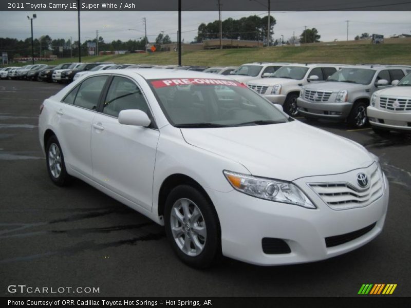 Super White / Ash 2011 Toyota Camry LE