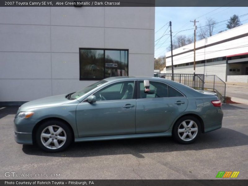 Aloe Green Metallic / Dark Charcoal 2007 Toyota Camry SE V6
