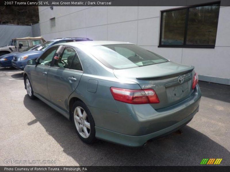 Aloe Green Metallic / Dark Charcoal 2007 Toyota Camry SE V6