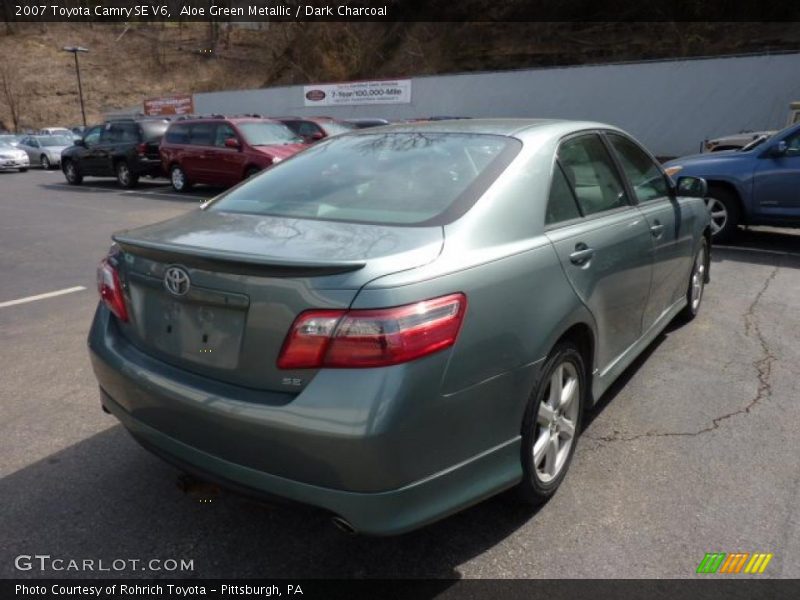 Aloe Green Metallic / Dark Charcoal 2007 Toyota Camry SE V6
