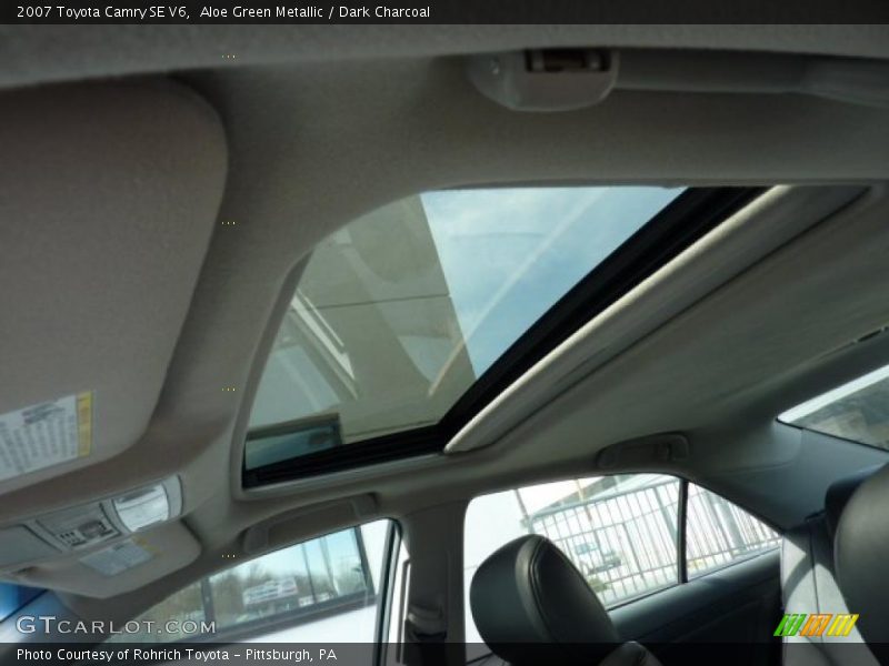 Aloe Green Metallic / Dark Charcoal 2007 Toyota Camry SE V6