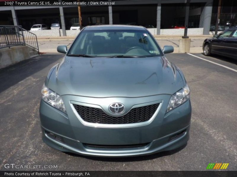 Aloe Green Metallic / Dark Charcoal 2007 Toyota Camry SE V6