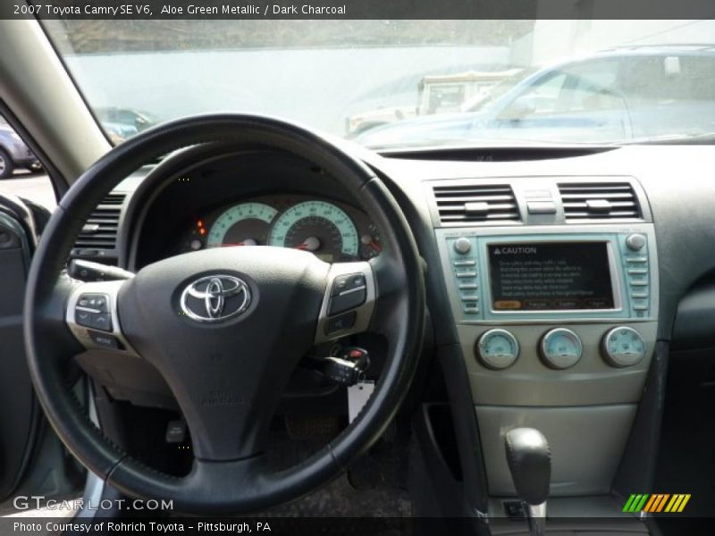 Aloe Green Metallic / Dark Charcoal 2007 Toyota Camry SE V6