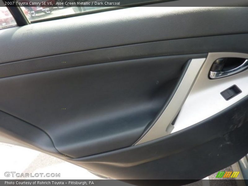 Aloe Green Metallic / Dark Charcoal 2007 Toyota Camry SE V6
