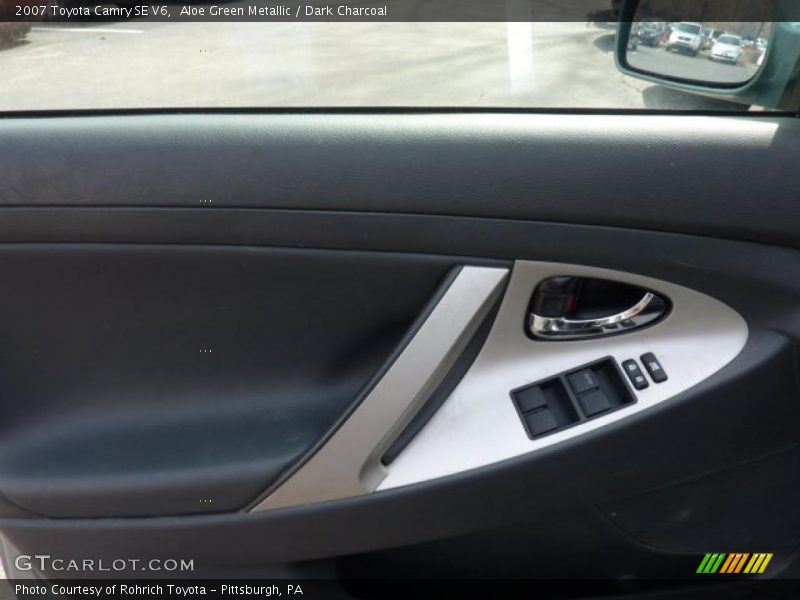 Aloe Green Metallic / Dark Charcoal 2007 Toyota Camry SE V6