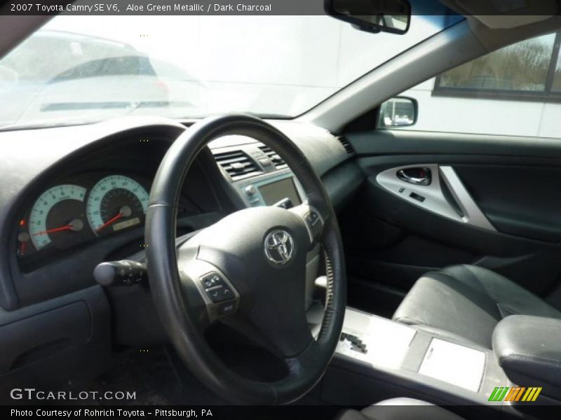 Aloe Green Metallic / Dark Charcoal 2007 Toyota Camry SE V6