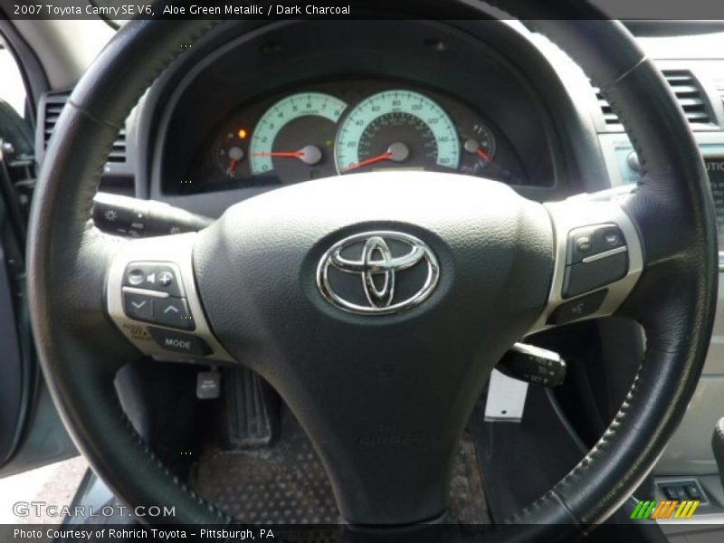 Aloe Green Metallic / Dark Charcoal 2007 Toyota Camry SE V6