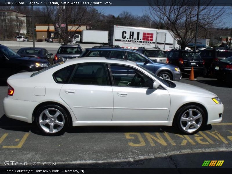 Satin White Pearl / Warm Ivory 2009 Subaru Legacy 2.5i Sedan