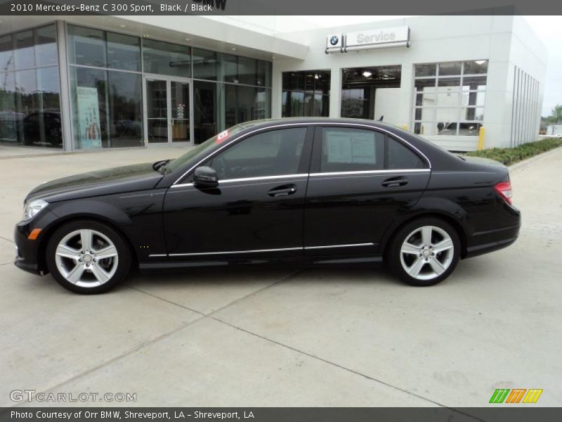 Black / Black 2010 Mercedes-Benz C 300 Sport