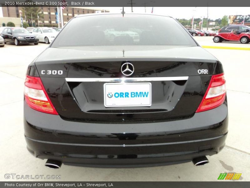 Black / Black 2010 Mercedes-Benz C 300 Sport