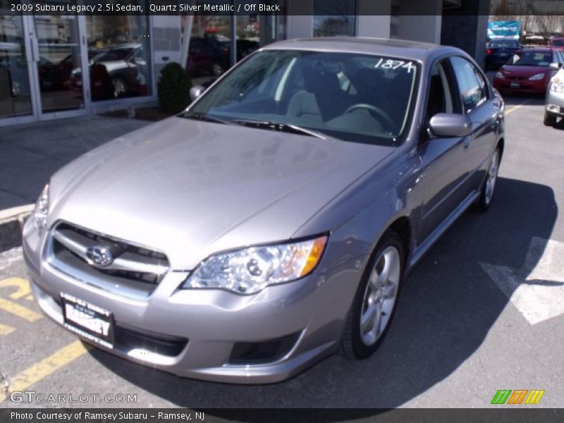 Quartz Silver Metallic / Off Black 2009 Subaru Legacy 2.5i Sedan