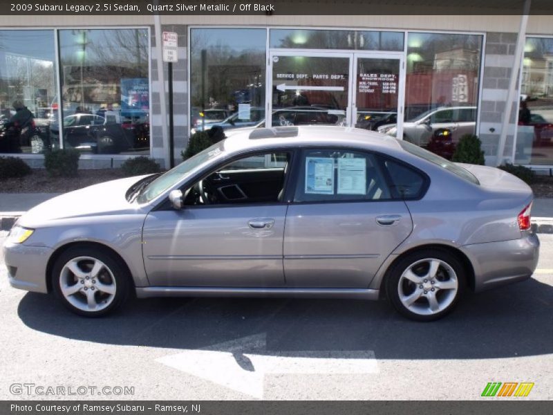 Quartz Silver Metallic / Off Black 2009 Subaru Legacy 2.5i Sedan