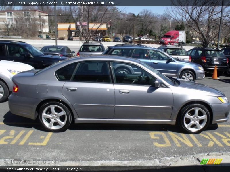 Quartz Silver Metallic / Off Black 2009 Subaru Legacy 2.5i Sedan