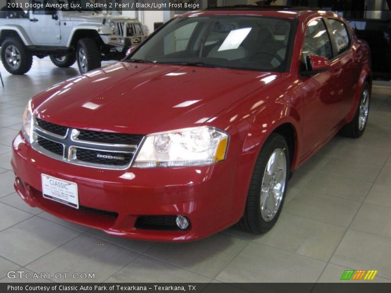 Redline 2 Pearl / Black/Light Frost Beige 2011 Dodge Avenger Lux