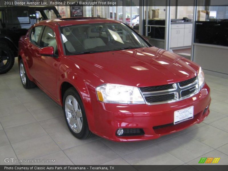 Redline 2 Pearl / Black/Light Frost Beige 2011 Dodge Avenger Lux