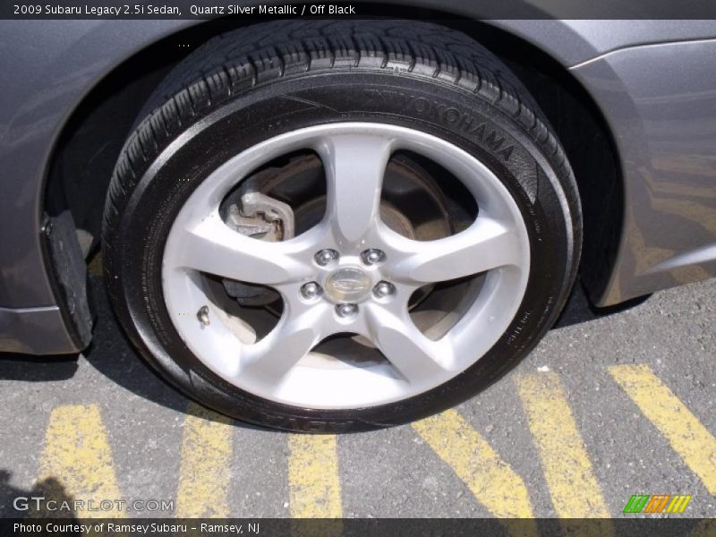 Quartz Silver Metallic / Off Black 2009 Subaru Legacy 2.5i Sedan