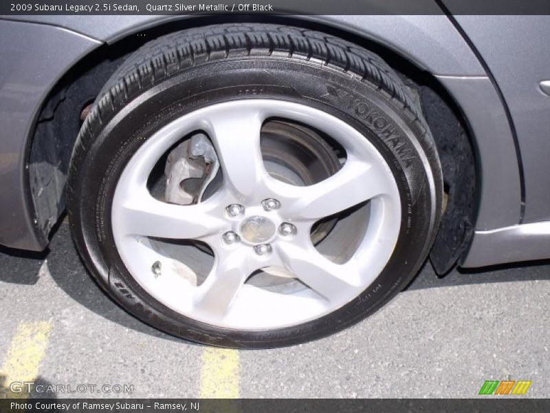 Quartz Silver Metallic / Off Black 2009 Subaru Legacy 2.5i Sedan