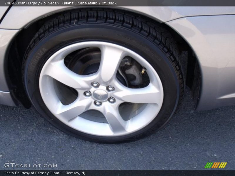 Quartz Silver Metallic / Off Black 2009 Subaru Legacy 2.5i Sedan