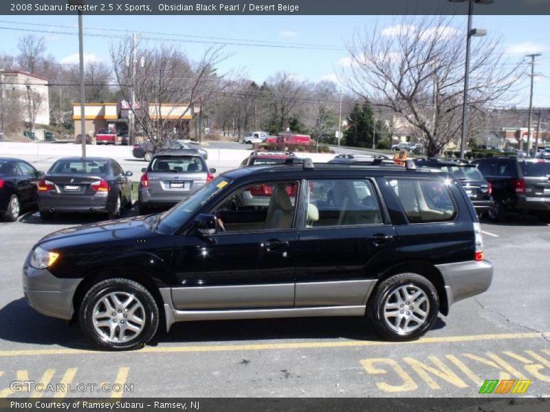 Obsidian Black Pearl / Desert Beige 2008 Subaru Forester 2.5 X Sports