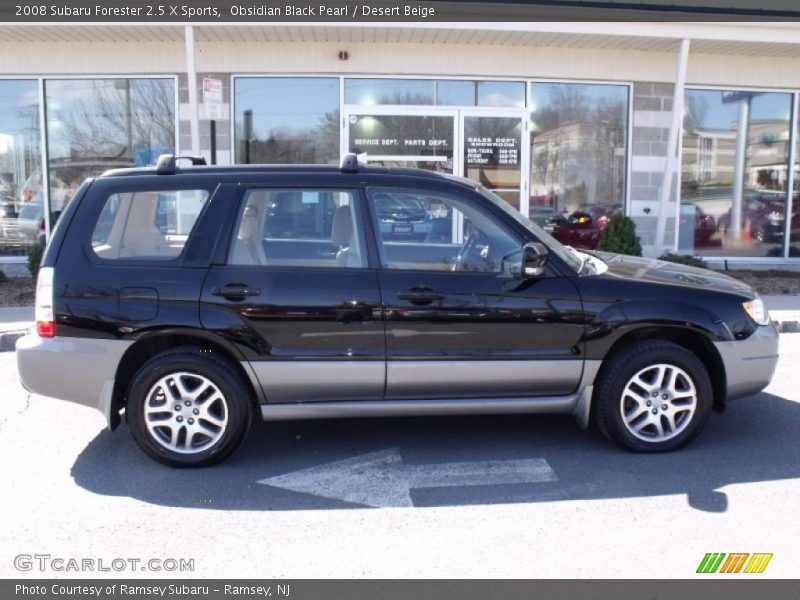 Obsidian Black Pearl / Desert Beige 2008 Subaru Forester 2.5 X Sports