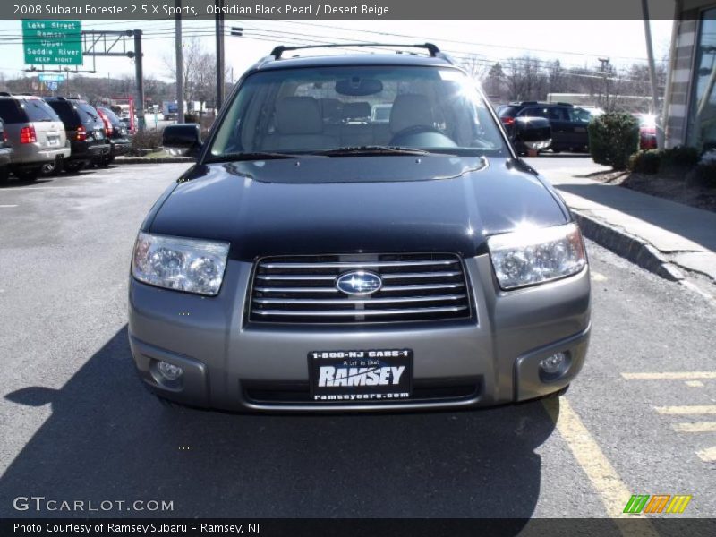 Obsidian Black Pearl / Desert Beige 2008 Subaru Forester 2.5 X Sports