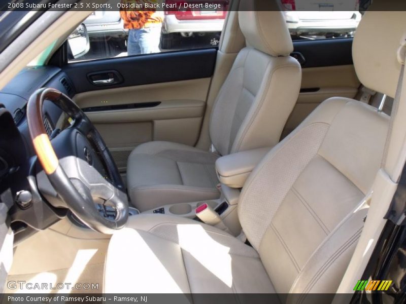 Obsidian Black Pearl / Desert Beige 2008 Subaru Forester 2.5 X Sports