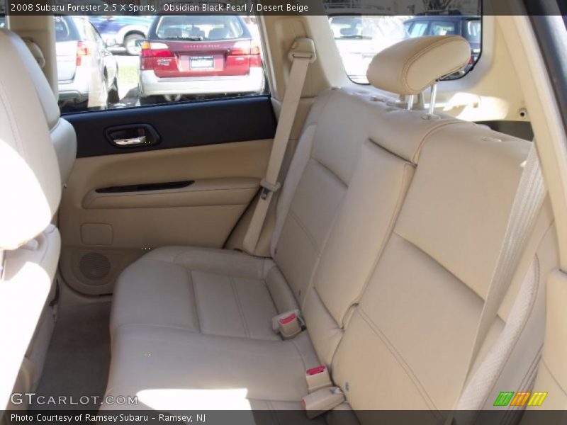 Obsidian Black Pearl / Desert Beige 2008 Subaru Forester 2.5 X Sports