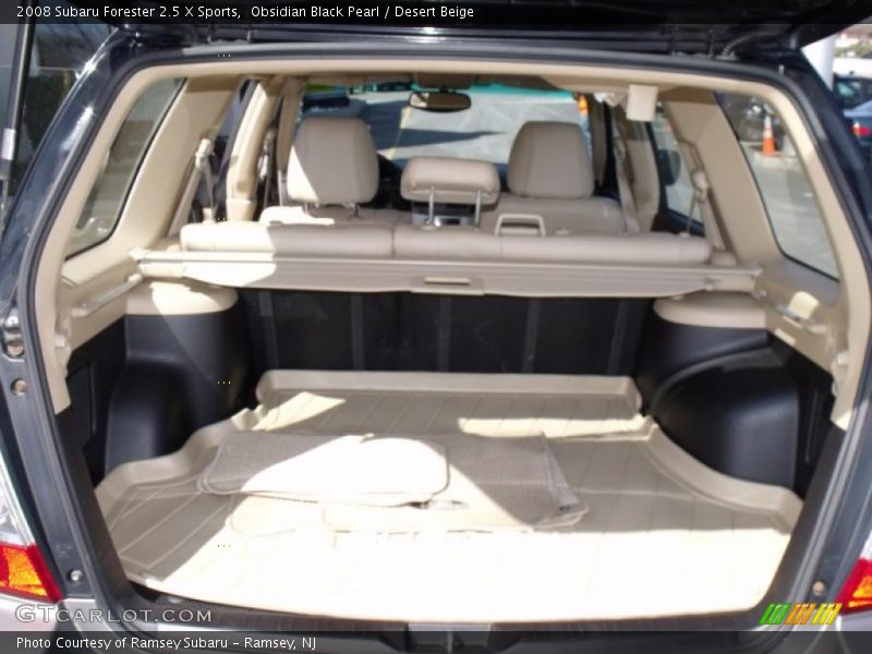 Obsidian Black Pearl / Desert Beige 2008 Subaru Forester 2.5 X Sports