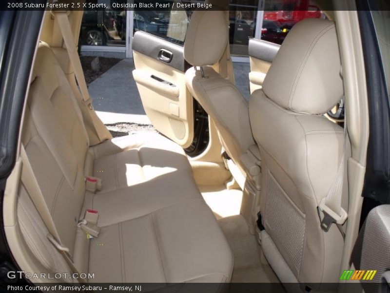 Obsidian Black Pearl / Desert Beige 2008 Subaru Forester 2.5 X Sports