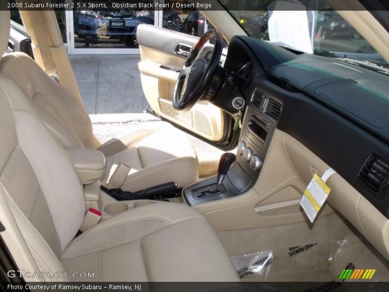 Obsidian Black Pearl / Desert Beige 2008 Subaru Forester 2.5 X Sports