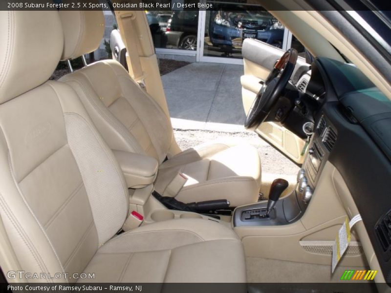 Obsidian Black Pearl / Desert Beige 2008 Subaru Forester 2.5 X Sports