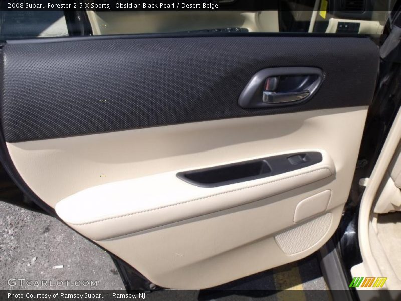Obsidian Black Pearl / Desert Beige 2008 Subaru Forester 2.5 X Sports