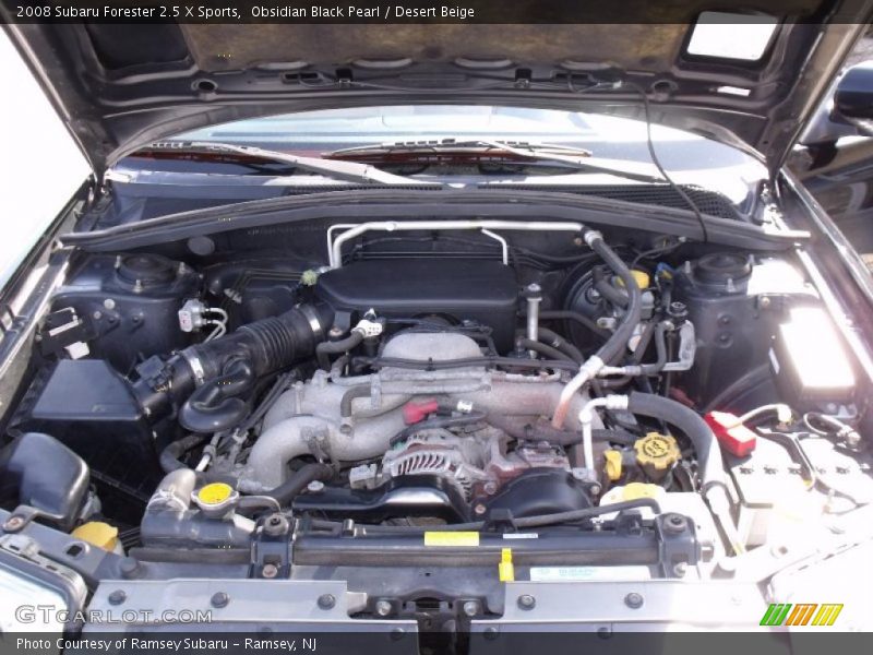 Obsidian Black Pearl / Desert Beige 2008 Subaru Forester 2.5 X Sports