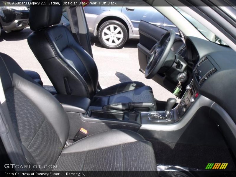 Obsidian Black Pearl / Off Black 2009 Subaru Legacy 2.5i Sedan