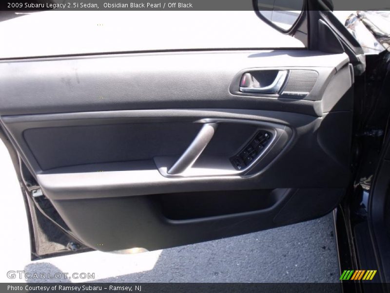 Obsidian Black Pearl / Off Black 2009 Subaru Legacy 2.5i Sedan