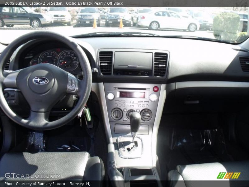 Obsidian Black Pearl / Off Black 2009 Subaru Legacy 2.5i Sedan