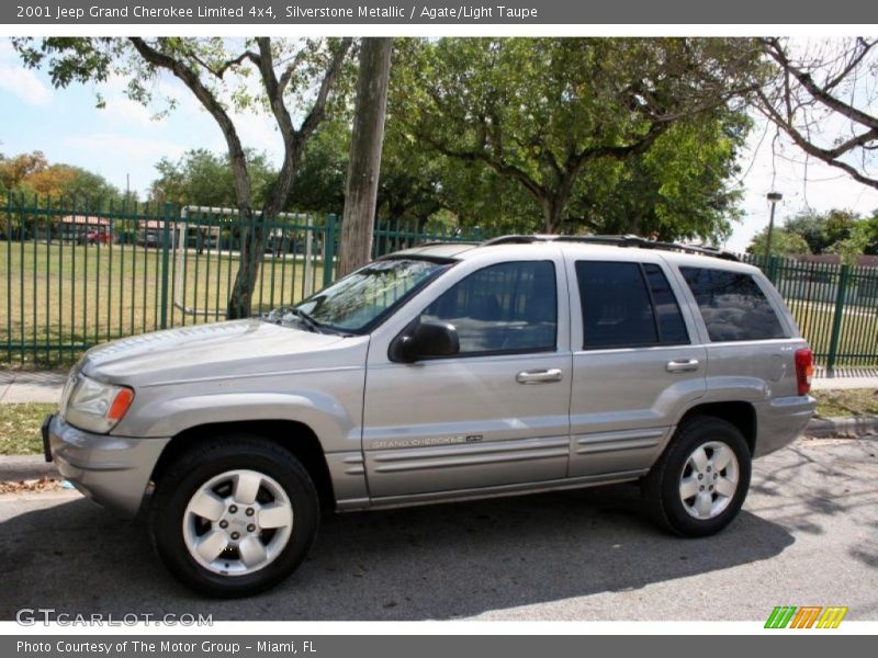Silverstone Metallic / Agate/Light Taupe 2001 Jeep Grand Cherokee Limited 4x4