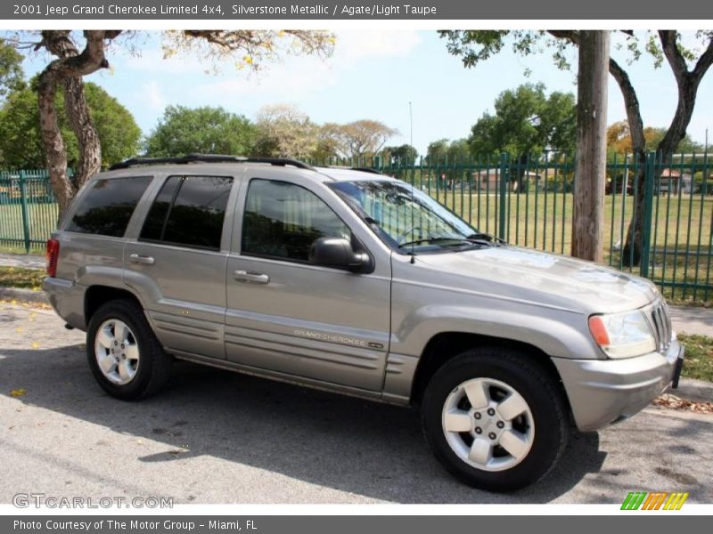 Silverstone Metallic / Agate/Light Taupe 2001 Jeep Grand Cherokee Limited 4x4
